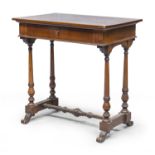 WALNUT WORK TABLE 19th CENTURY