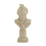 SMALL ALABASTER BUST LATE 19th CENTURY