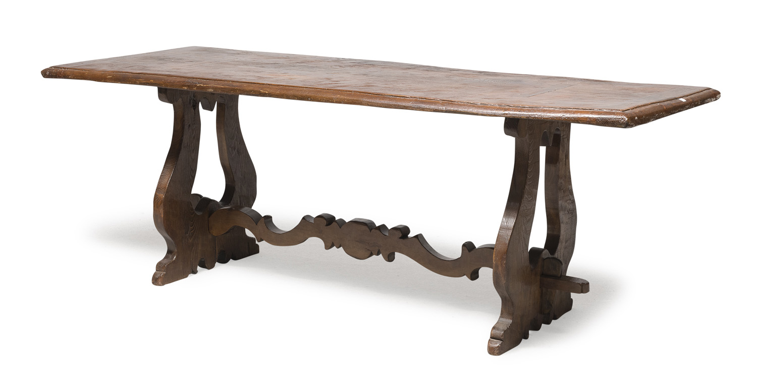 NICE REFECTORY TABLE CENTRAL ITALY ELEMENTS OF THE 18TH CENTURY