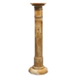 COLUMN IN YELLOW SIENA MARBLE EARLY 20TH CENTURY