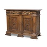 WALNUT SIDEBOARD PIEDMONT ANTIQUE ELEMENTS