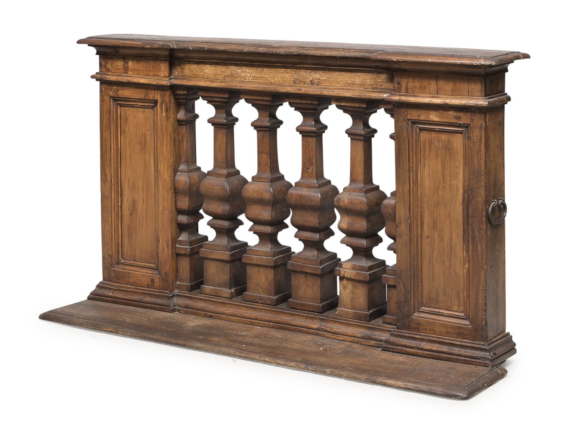 WALNUT BALUSTRADE ANCIENT ELEMENTS