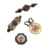 FOUR BROOCHES