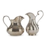 TWO SILVER JUGS ITALY POST 1968