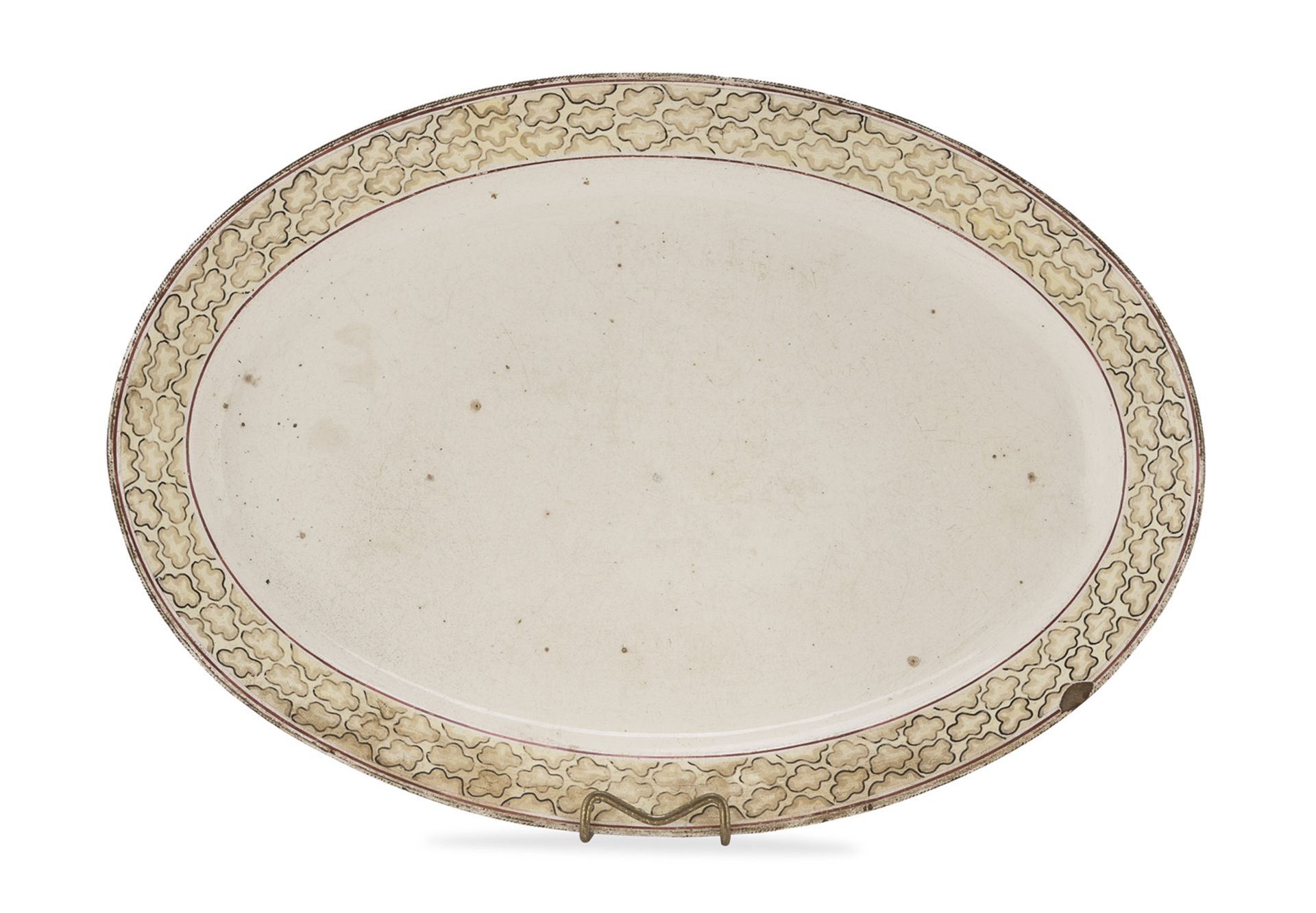 EARTHENWARE PLATTER NAPLES DEL VECCHIO BEGINNING OF THE 20TH CENTURY