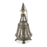 GLASS AND METAL BOTTLE INDIA EARLY 20TH CENTURY