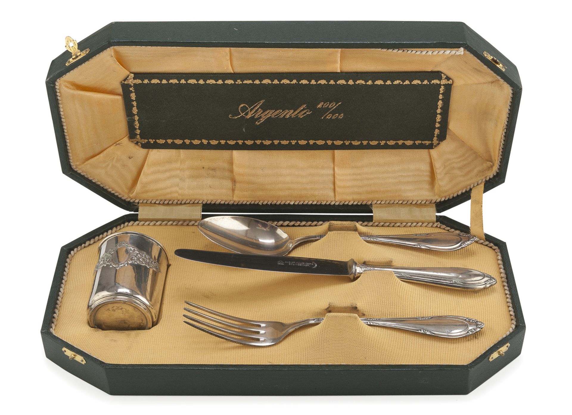 SINGLE SILVER TABLE SET PUNCH PALERMO 1934/1944