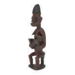 AFRICAN STATUE BAULÈ CULTURE IVORY COAST XX CENTURY