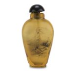 GLASS SNUFF BOTTLE CHINA 20TH CENTURY