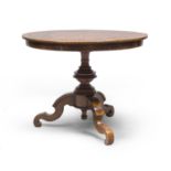 BEAUTIFUL INLAID WALNUT TABLE 19th CENTURY