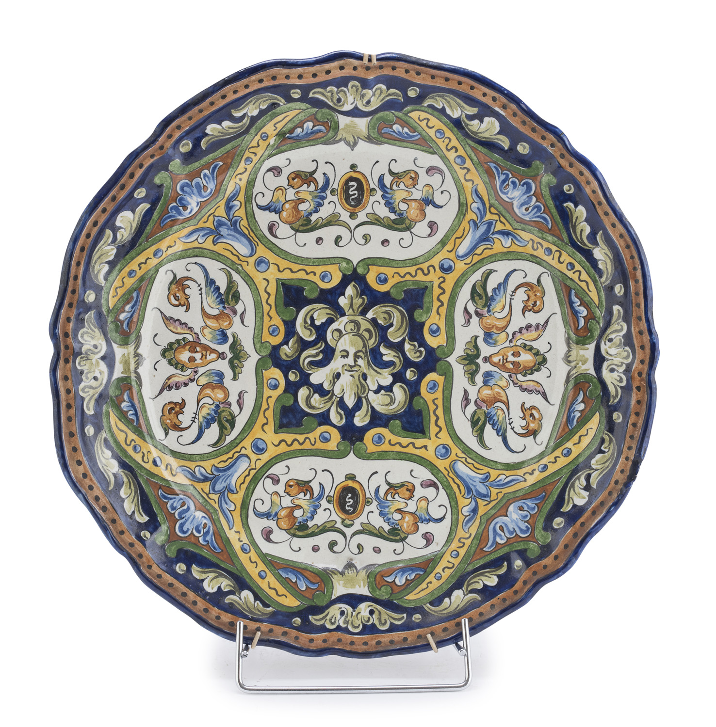 CERAMIC PLATE PROBABLY ROMAN MANUFACTURE LATE 19th CENTURY