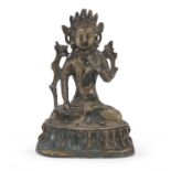 BRONZE SCULPTURE TIBET 20TH CENTURY