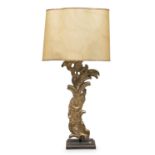 LAMP WITH GILTWOOD ELEMENT 20th CENTURY