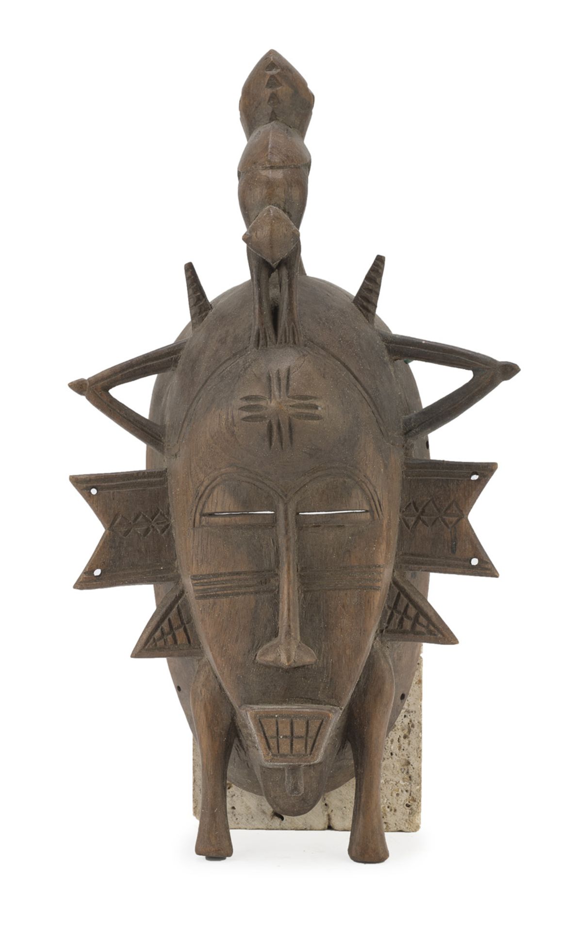 AFRICAN MASK SENUFO CULTURE IVORY COAST XX CENTURY