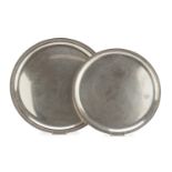 TWO SILVER TRAYS PUNCH ITALY 1944/1968