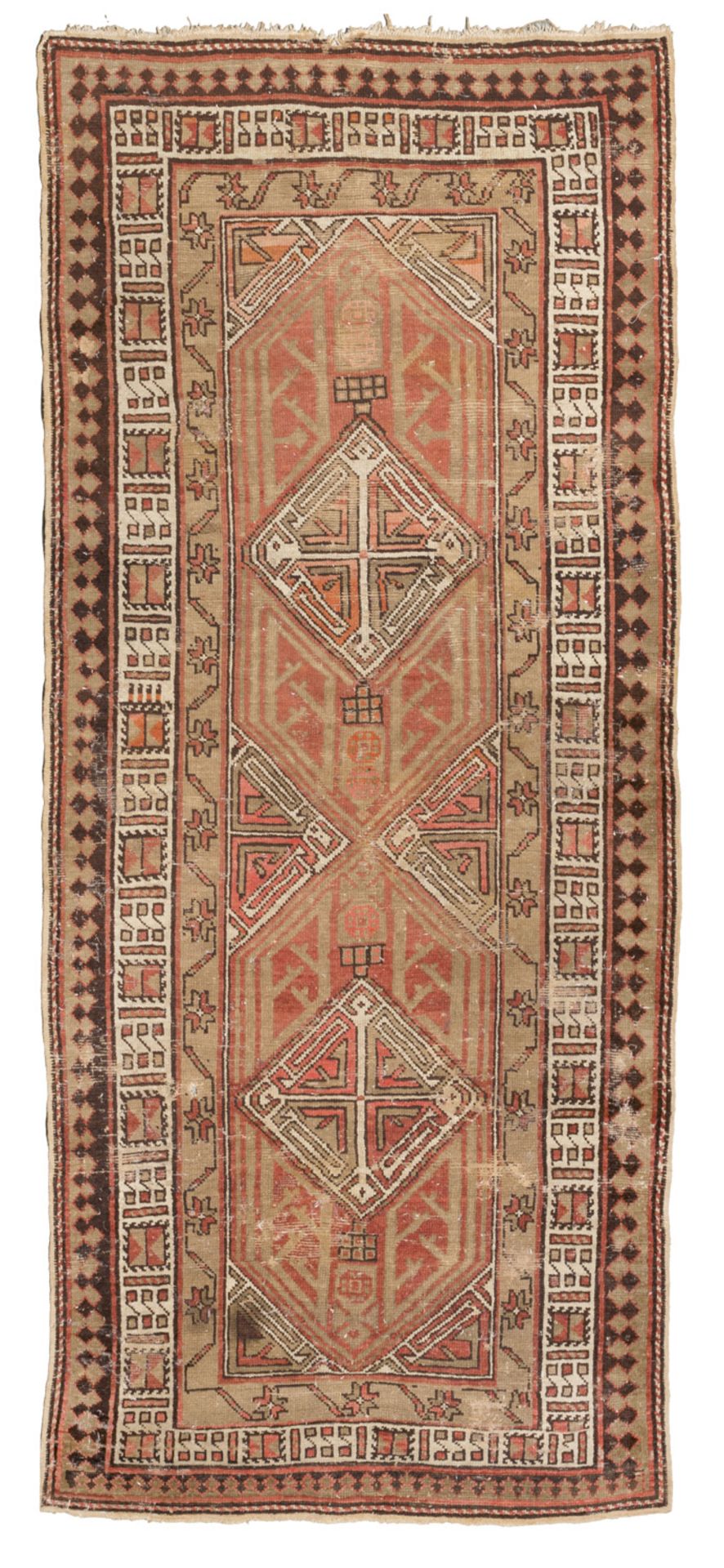 CAUCASIAN KAZAK RUNNER EARLY 20TH CENTURY