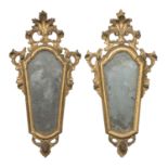 PAIR OF GILTWOOD MIRRORS VENETO 18th CENTURY