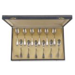 SILVER SPOON SET PUNCH PADUA POST 1968