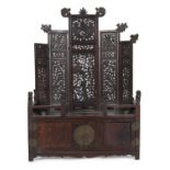 SMALL WOODEN COIN CABINET CHINA 20th CENTURY