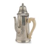 SMALL SILVER COCOA POT LOMBARDY VENETO PUNCH 1812/1872