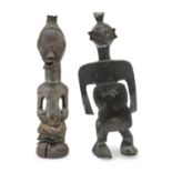 TWO AFRICAN FIGURES IBO CULTURE NIGERIA 20TH CENTURY