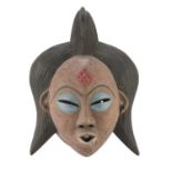 AFRICAN MASK BAULÈ CULTURE IVORY COAST XX CENTURY