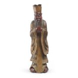LACQUERED WOOD SCULPTURE CHINA FIRST HALF XX CENTURY