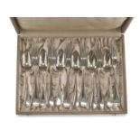 SILVER CAKE SET PUNCH TURIN POST 1872