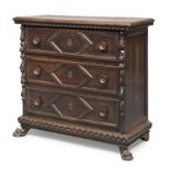 SMALL WALNUT COMMODE LIGURIA 18th CENTURY