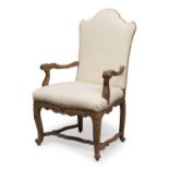 WALNUT ARMCHAIR FRANCE 18th CENTURY