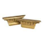 PAIR OF GILTWOOD SHELVES LATE 19th CENTURY