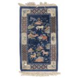 SMALL FIGURATED CHINESE CARPET BEIJING EARLY 20TH CENTURY