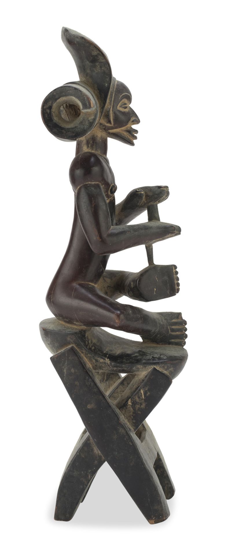 FEMALE SCULPTURE. AFRICA CULTURE SENUFO 20th CENTURY - Image 2 of 2