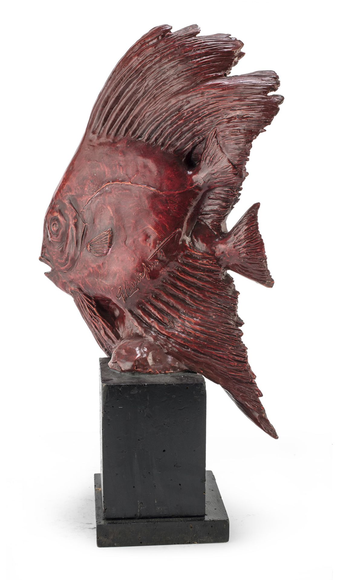 FISH SCULPTURE BY GUIDO CACCIAPUOTI - Image 3 of 4