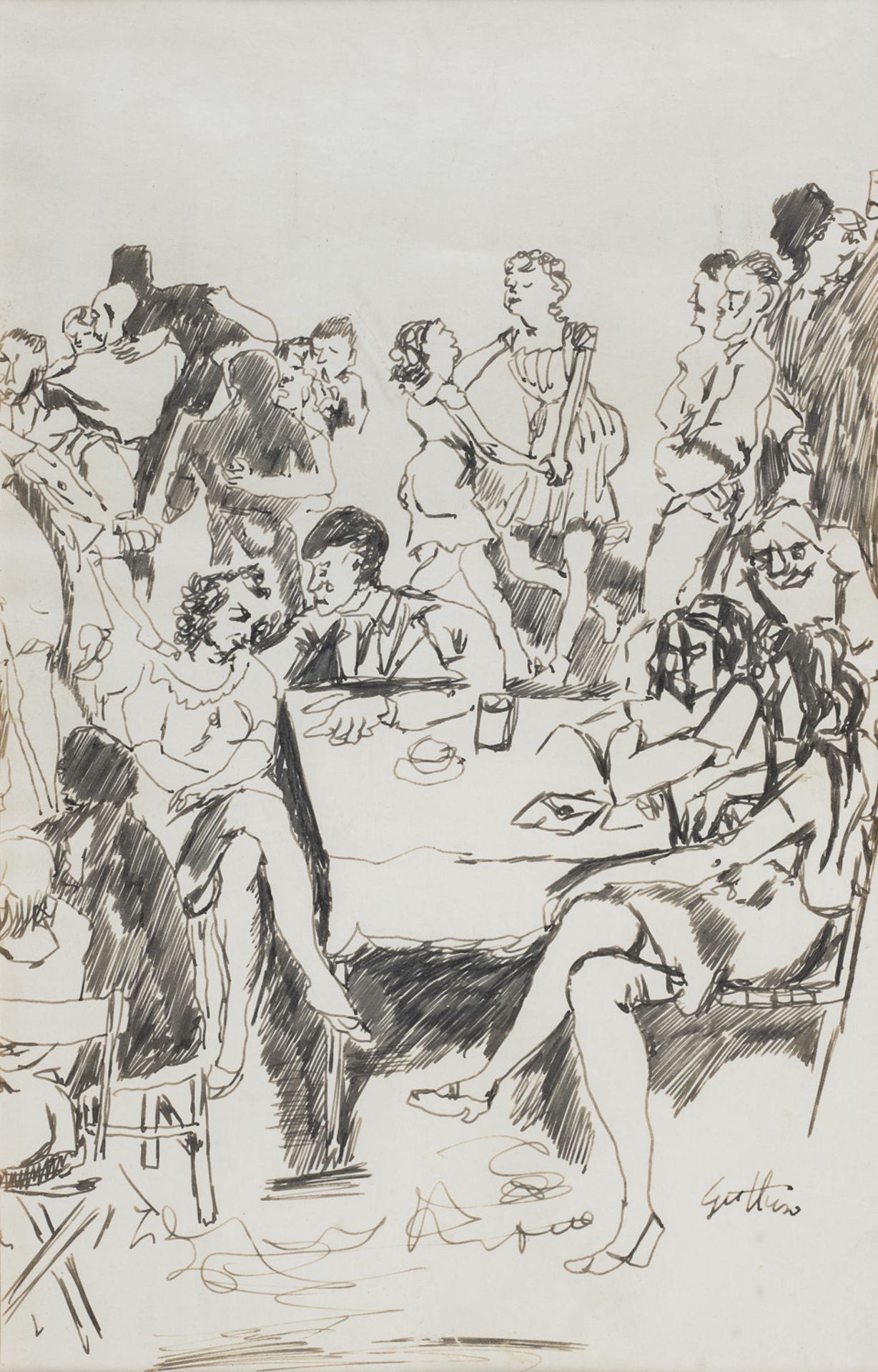 DRAWING BY RENATO GUTTUSO