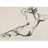 FEMALE NUDE DRAWING SIGNED FANELLI