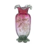 TWENTIETH CENTURY GLASS VASE