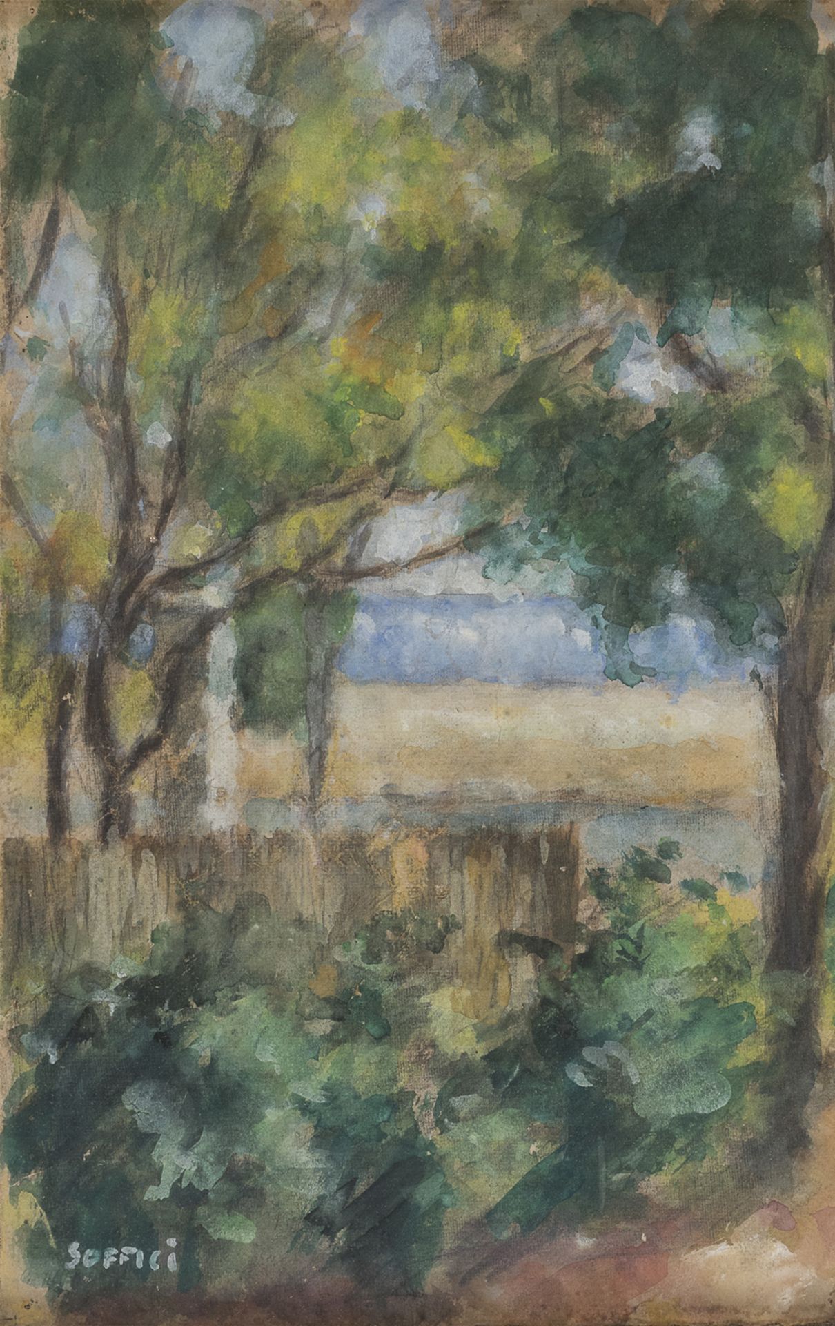 WATERCOLOR BY ARDENGO SOFFICI