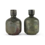 PAIR OF FAENZA JARS