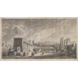 FRENCH ENGRAVING OF LUXOR TEMPLES 19TH CENTURY