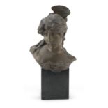 BRONZE SCULPTURE OF A YOUNG MAN BY DAVIDE CALANDRA