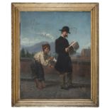 NEAPOLITAN OIL PAINTING OF GOAD LATE 19TH CENTURY