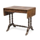 DROP LEAF MAHOGANY TABLE LATE 19TH CENTURY