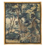 SMALL TAPESTRY DEPICTING A WOODLAND BRUSSELS LATE 17TH CENTURY