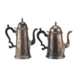 SILVER TEAPOT AND COFFEE POT ALEXANDRIA 1944/1968