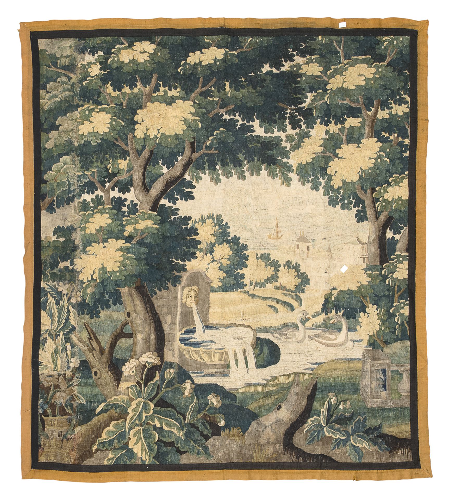 SMALL TAPESTRY DEPICTING A WOODLAND BRUSSELS LATE 17TH CENTURY