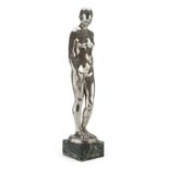 SOLID SILVER NUDE SCULPTURE BY FRANCESCO PARENTE