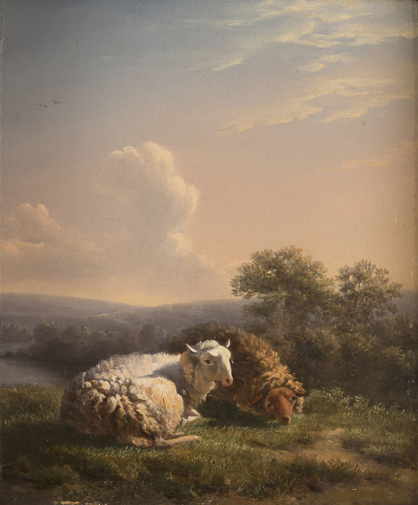 OIL PAINTING OF LANDSCAPE ATTRIBUTED TO JEAN LOUIS DE MARNE