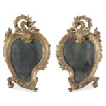 PAIR OF GILTWOOD MIRRORS LATE 18TH CENTURY