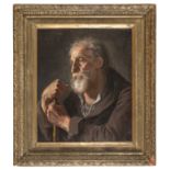 OIL PORTRAIT OF AN ELDERLY LOMBARD-VENETIAN SCHOOL LATE 18TH CENTURY